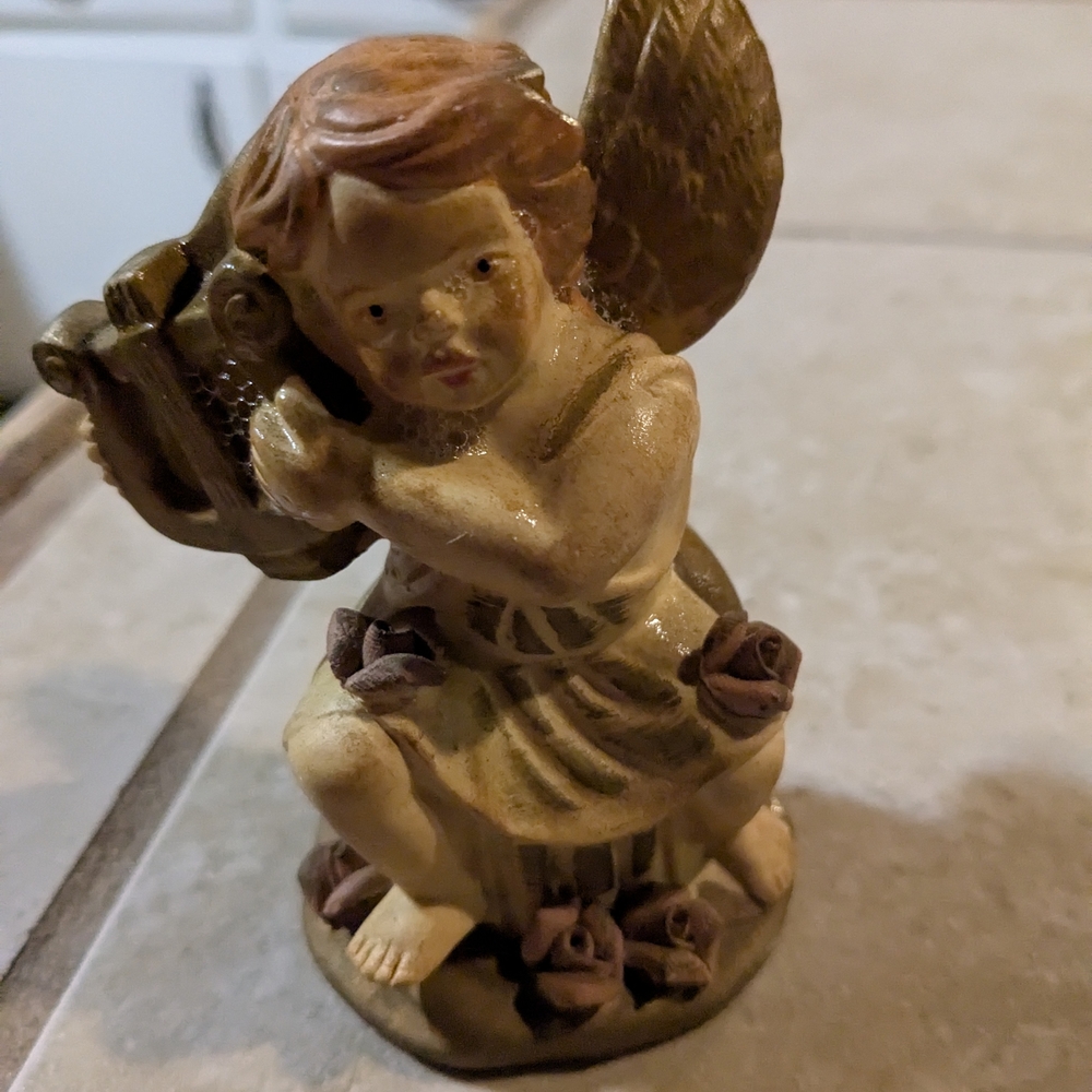 Charming Angel Figurine with Roses